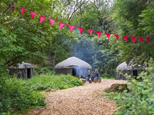 Organic Holidays - Four Yurt Eco Camp, Abbey Home Farm, Cirencester. GL7 5HF